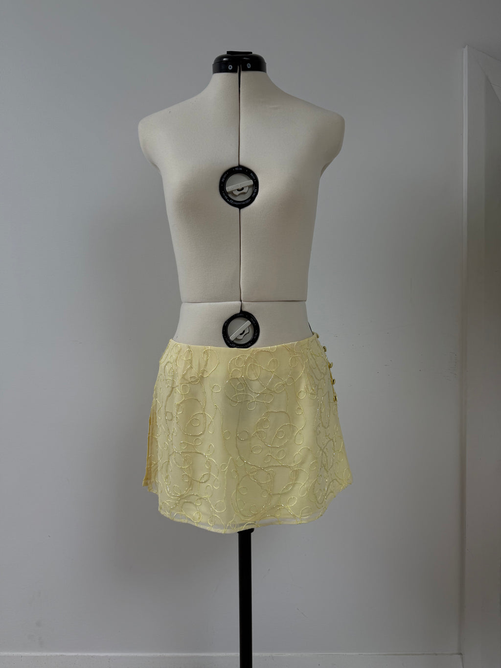 Anya Mini Skirt - Crystal Yellow