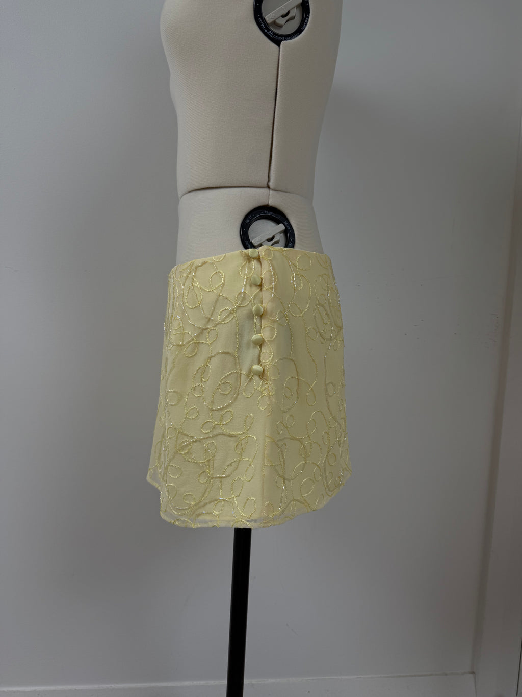 Anya Mini Skirt - Crystal Yellow