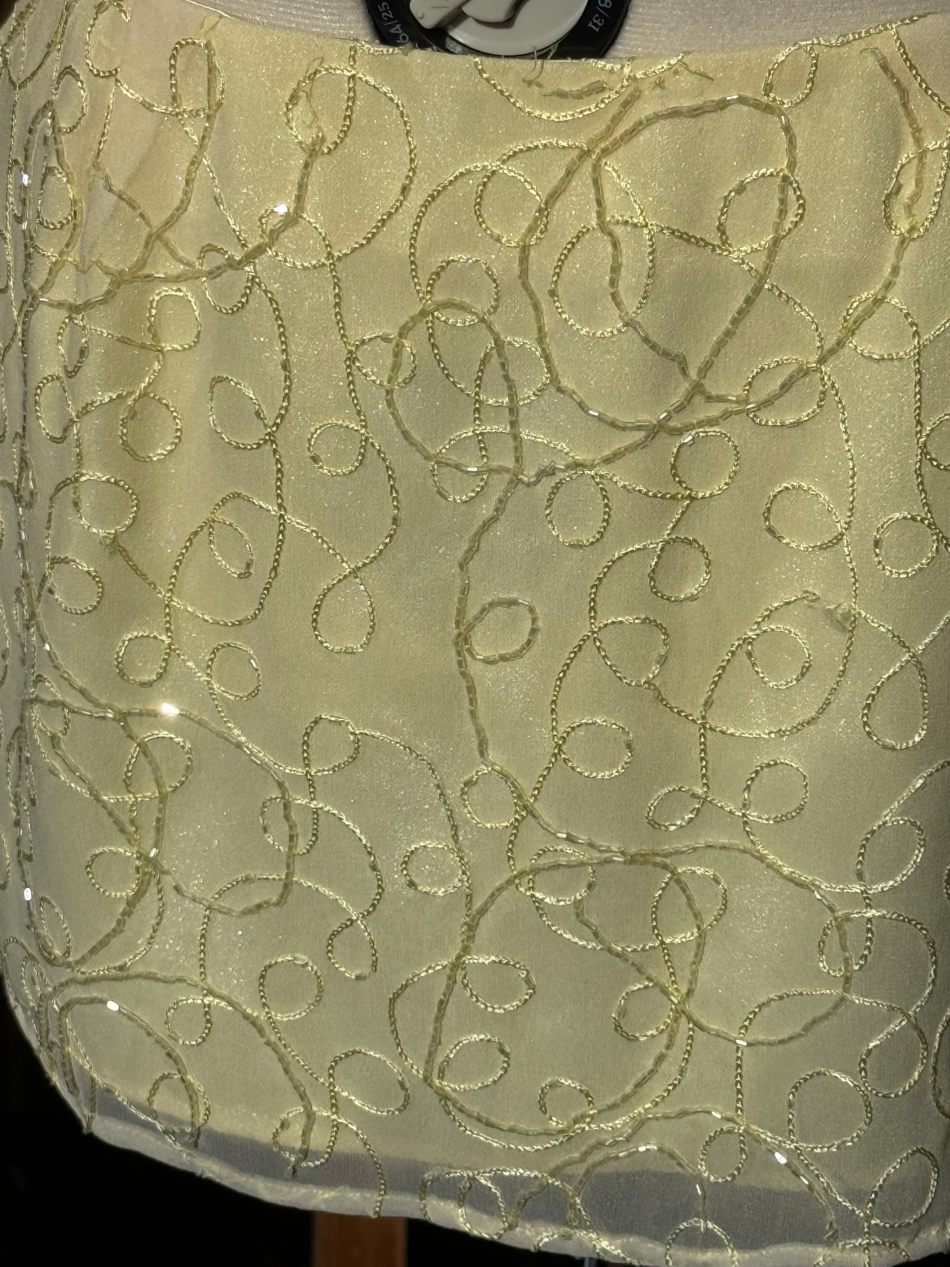 Anya Mini Skirt - Crystal Yellow