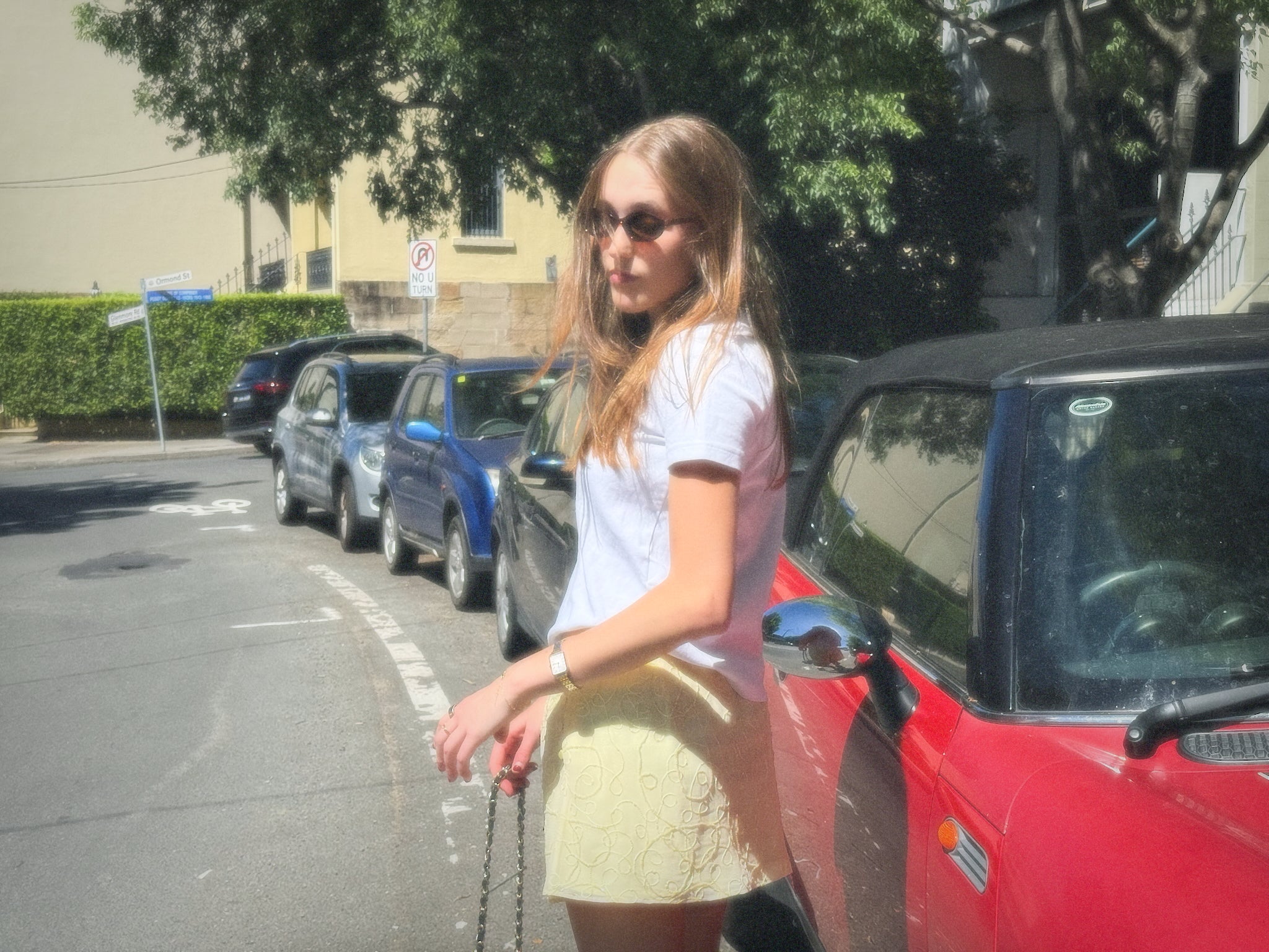 Anya Mini Skirt - Crystal Yellow